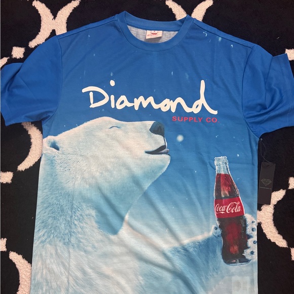 Diamond Supply Co. Blue Graphic T-Shirt - Picture 1 of 2